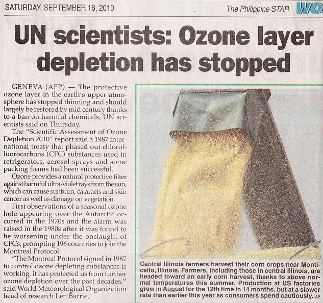 Term paper on ozone-layer depletion